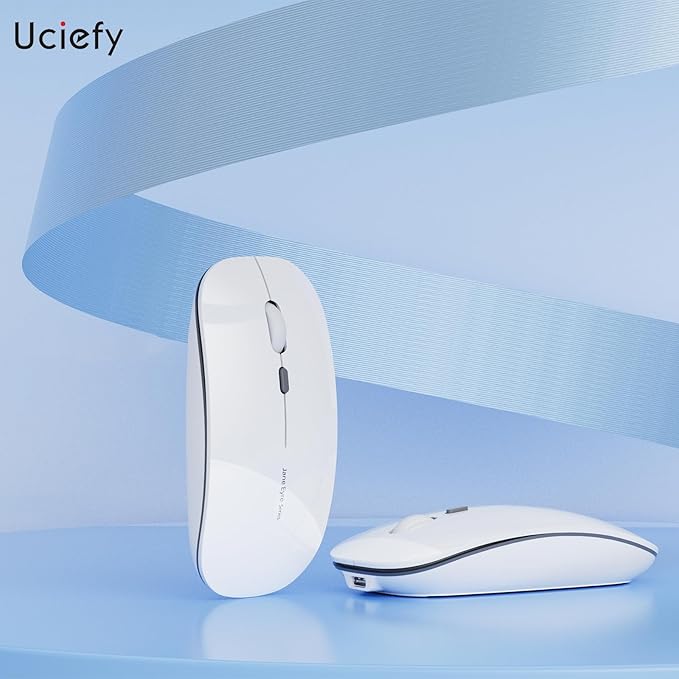Uciefy Q5 Slim Rechargeable Wireless Mouse, 2.4G Portable Optical Silent Ultra - Image 6