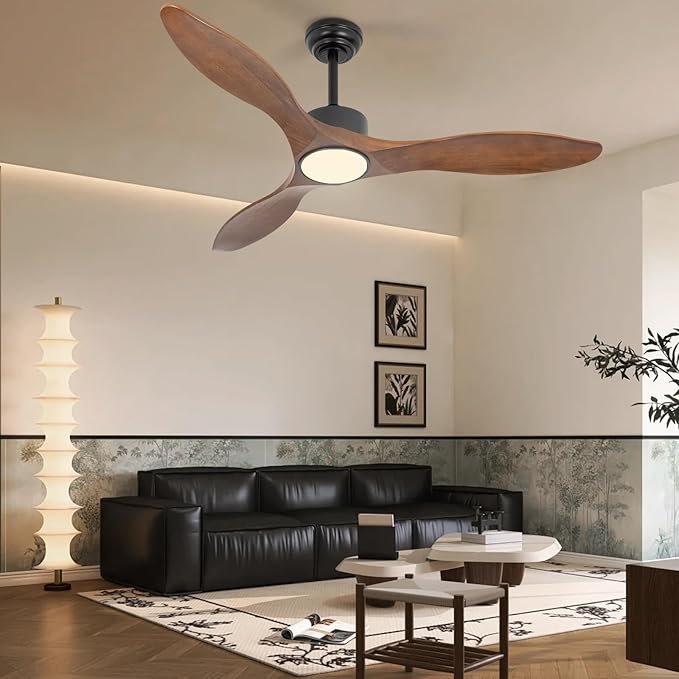 revoici 52 Inch Brown Wood Ceiling Fan - Image 8