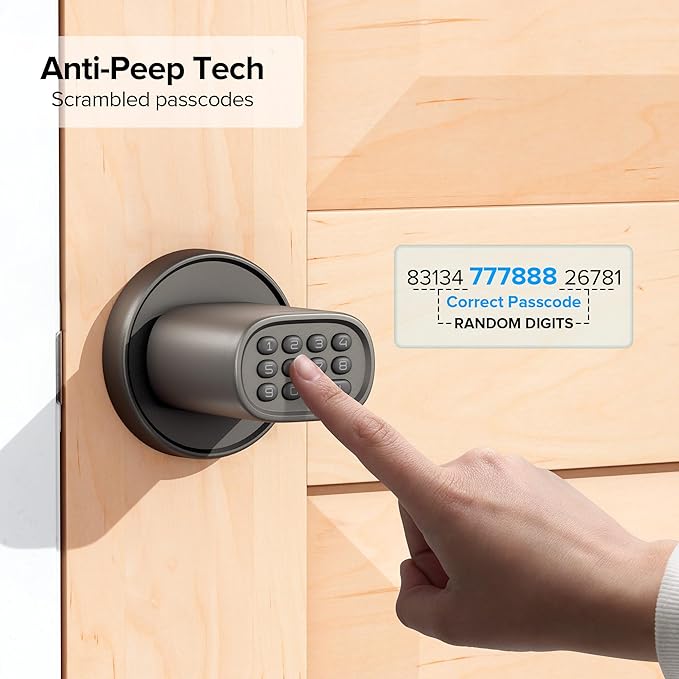 ThorBolt Door Lock Knob with Keypad Keyless Entry Door Knob Electric Coded - Image 7