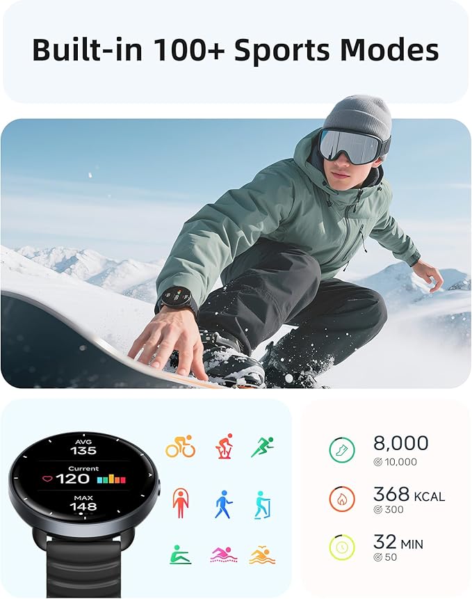 Parsonver Smart Watch for Swimming, 5ATM Waterproof Watch for Pool & Open Water - Image 6