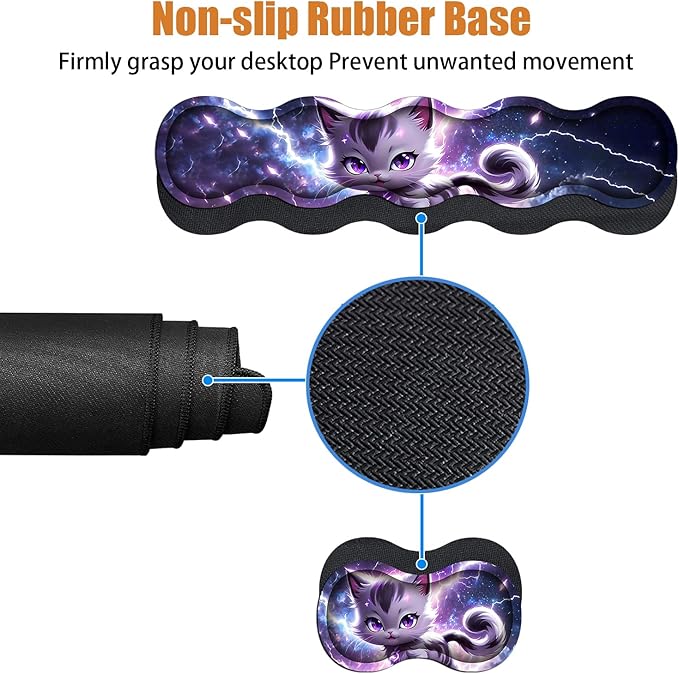 4 in 1 Ergonomic Keyboard Wrist Rest & Mouse Pad Wrist Rest Set, Large XXL - Image 4