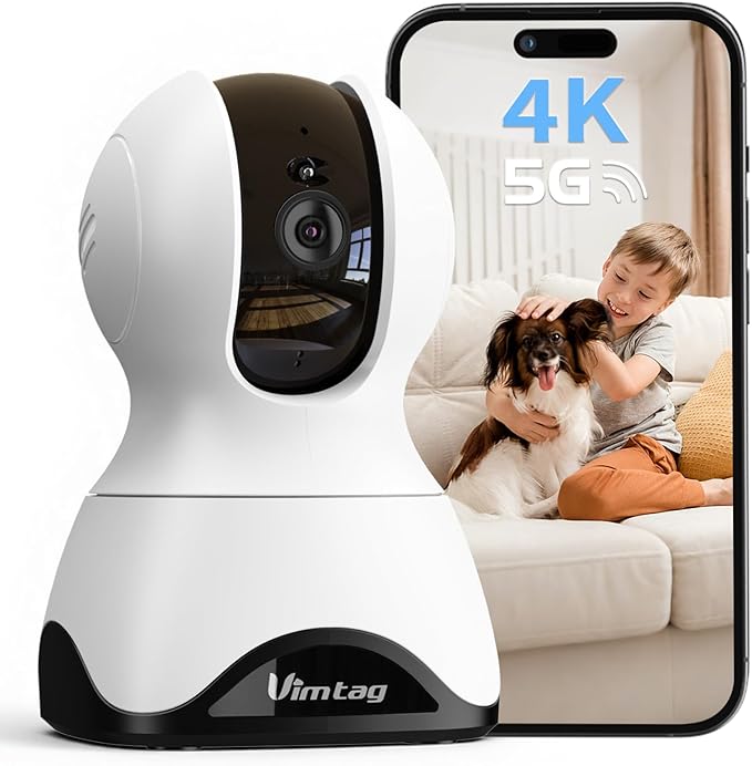 VIMTAG Security Camera Indoor, 4K UHD Pet Camera by Vimtag