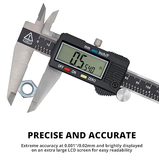 NEIKO 01408A 8” Electronic Digital Caliper Extra Large Display | 0-8 Inches | - Image 2