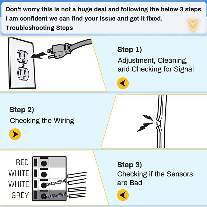 Garage Door Sensor for 41A5034, Garage Door Sensor Replacement for Craftsman - Image 6