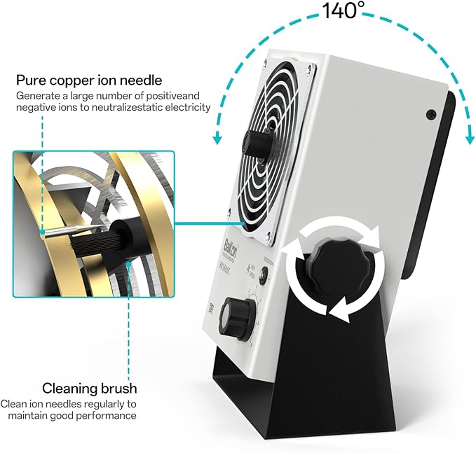 BK5600S Anti-Static Ion Fan, Ion Electric Fan, Static Eliminator, Electronic - Image 4