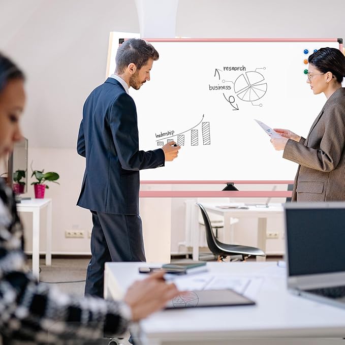 Mobile Whiteboard, 48x32 Inches Dry Erase Board - Image 8