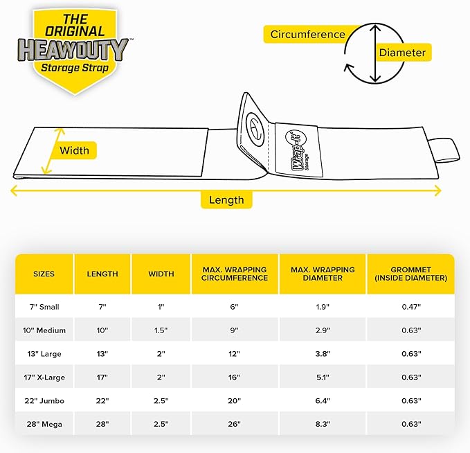 Heavy-Duty Wrap-It Storage Straps, 10-inch - Image 9