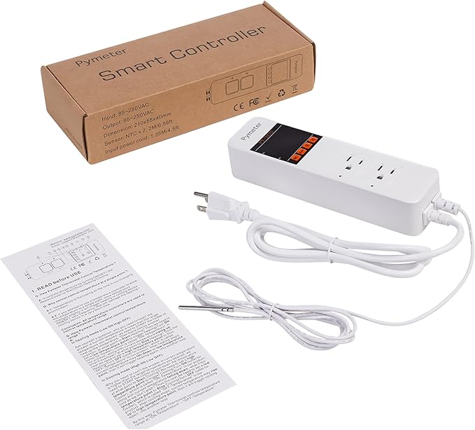 Pymeter Attic Fan Thermostat Controller Temperature Switch Plug Outlet - Image 9