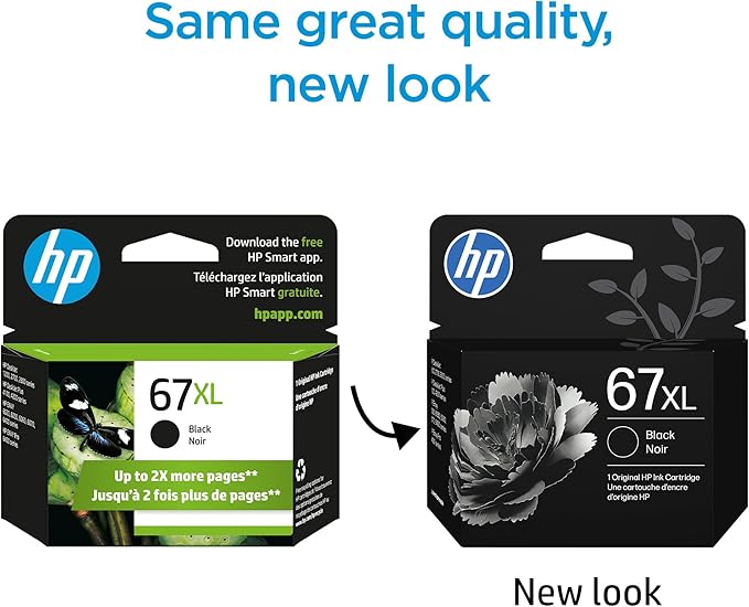 HP 67XL Black High-Yield Ink Cartridge | Works - Image 2