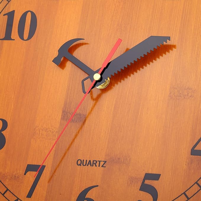 CIGERA 12 Inch Wood Wall Clock - Image 3
