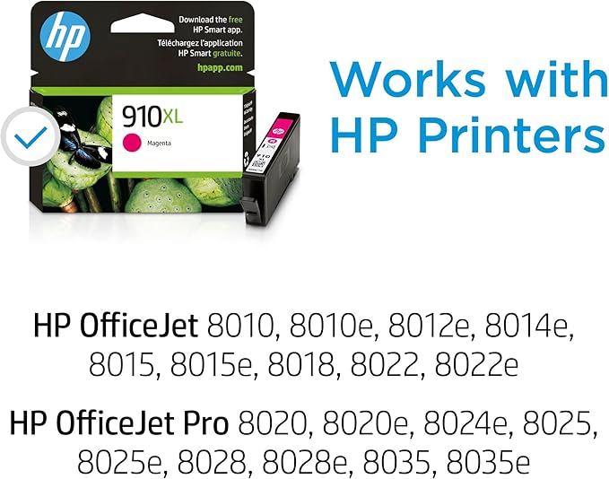 HP 910XL Magenta High-Yield Ink Cartridge | Works - Image 2