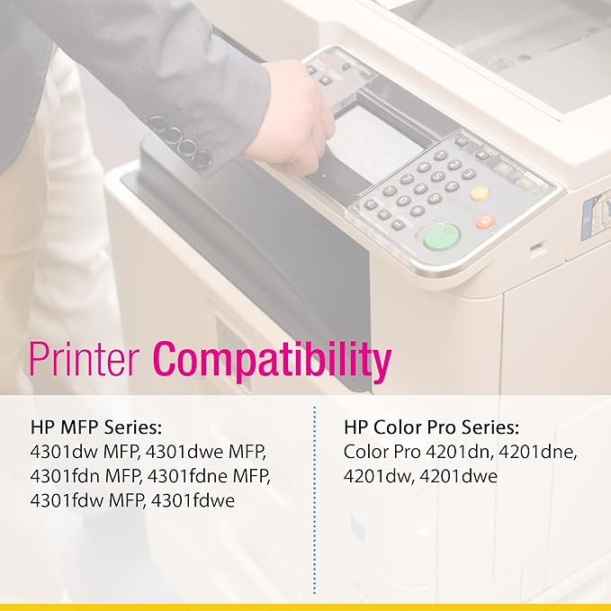CS Replacement Compatible with HP 4301fdwe Toner Cartridge W2103A to use with - Image 5