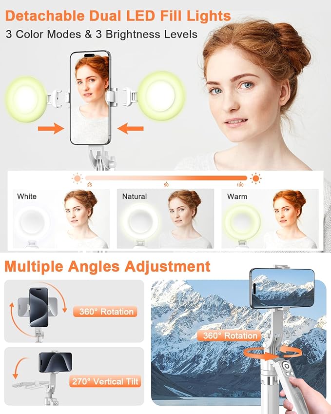 Yeaki 71” Auto Face Tracking Tripod - Image 4