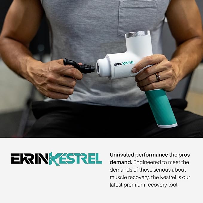 Ekrin Athletics White Kestrel Percussive Massager - Image 2