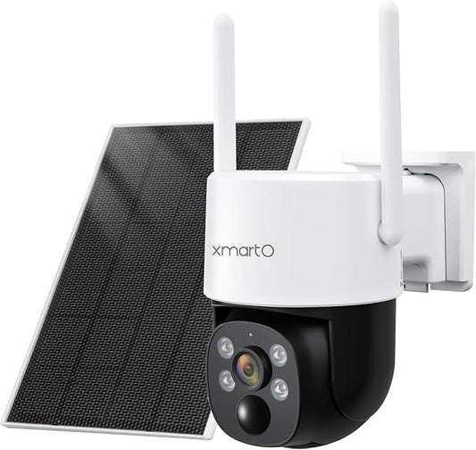 xmartO Solar/Battery-Powered Wire-Free PTZ Home Security Camera Wireless by xmartO