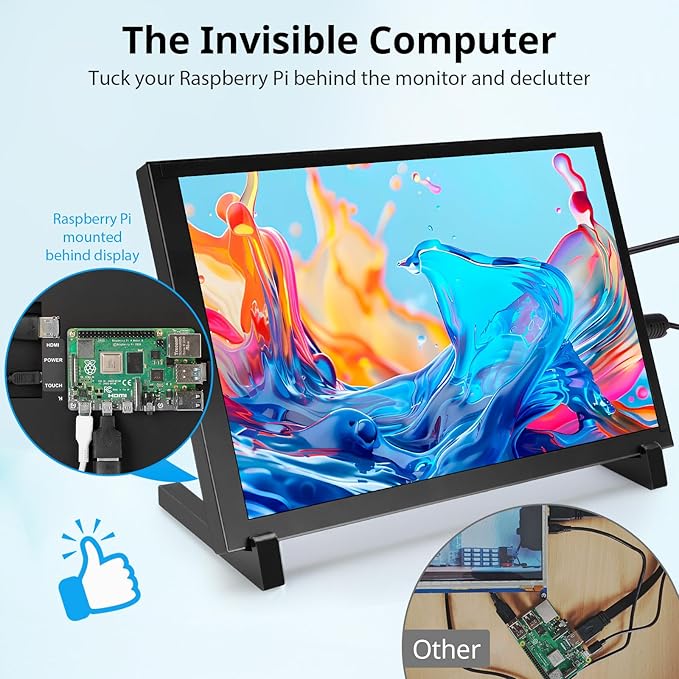 ELECROW 10.1 Inch Touchscreen Monitor, 1280x800 IPS LCD HD Display - Image 4