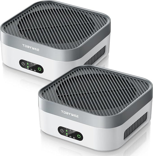 TDBYWAE Air Purifier 2 Pack for Bedroom Up to 1200 ft², H13 True HEPA Air by Clicknow