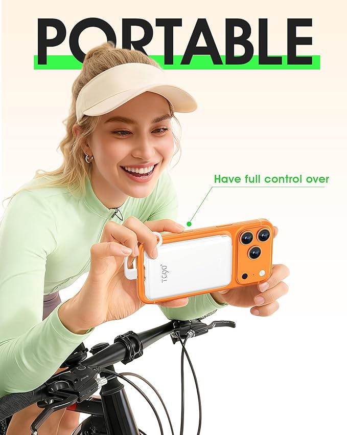TG90° 2 Pack 5000mAh Portable Charger, Small Power Bank Built-in AC Plug and - Image 5