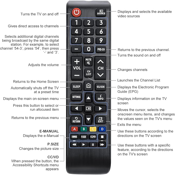 BN59-01301A Universal Replacement Remote Control Compatible - Image 8