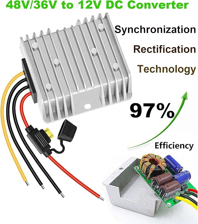 EAGWELL 48V to 12V DC Converter 20A 240W Waterproof Voltage Regulator - Image 3