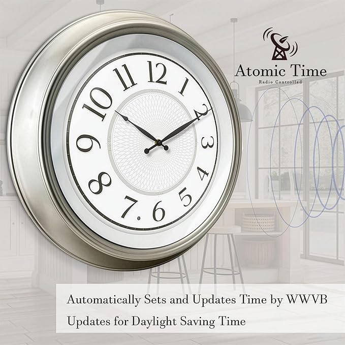 FOUNTAIN DESIGNS Galaxy 18" Large Luminous Atomic Clock - Image 2