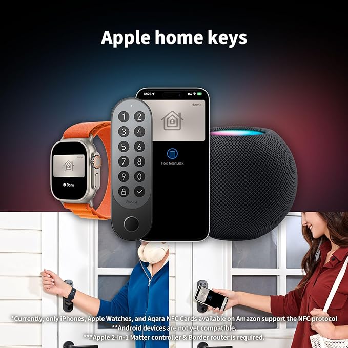 Aqara Smart Lock U200, Matter Over Thread, Keyless Entry Door Lock - Image 4