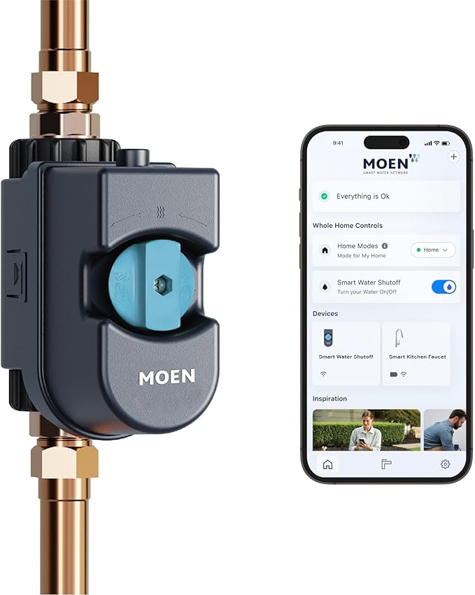 Moen Flo Smart Water Monitor and Automatic Shutoff Sensor, Wi-Fi Connected - Image 9