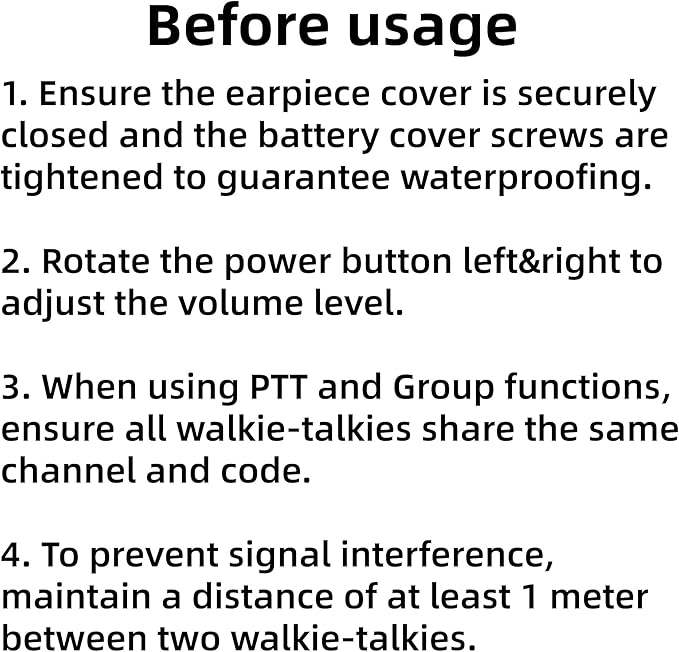 Ketelese T4 Walkie Talkies Long Range, IP67 Waterproof Dustproof Two Way Radio - Image 9