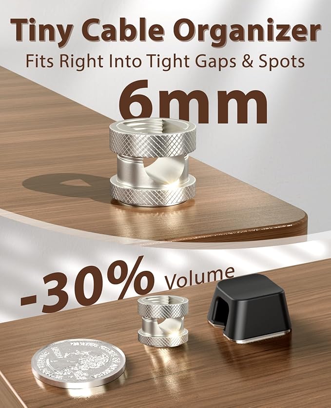 Viaky Magnetic Cord Holder 3 Pack Charger Holders - Image 3