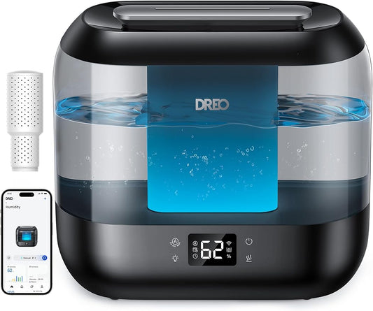 DREO Smart Humidifiers for Bedroom, Top Fill 4L Supersized Humidifier Large Room by DREO