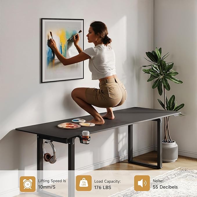 ONBRILL Standing Desk, 71x32 Inches Rectangle Stand Up Desk - Image 6