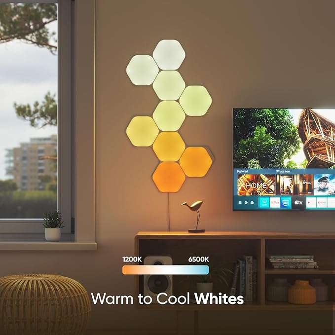 Nanoleaf Shapes LED Wall Lights, RGBW Smart Wall Panels - Image 5