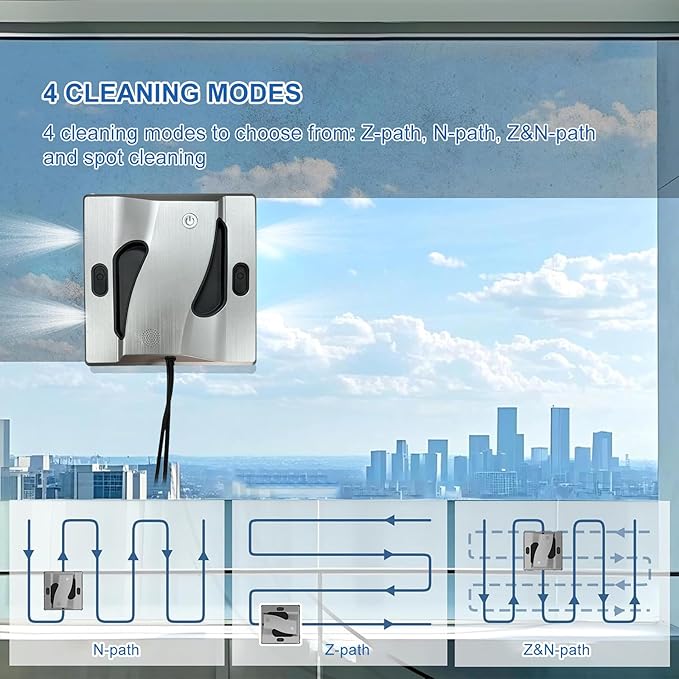 RSSIDOL Window Cleaning Robot 6000Pa Suction Power Window Cleaner Robot - Image 4