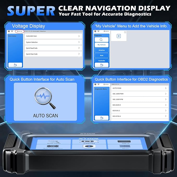 XTOOL D5 Car Code Reader and Reset Tool, Engine ABS SRS Transmission Car - Image 4