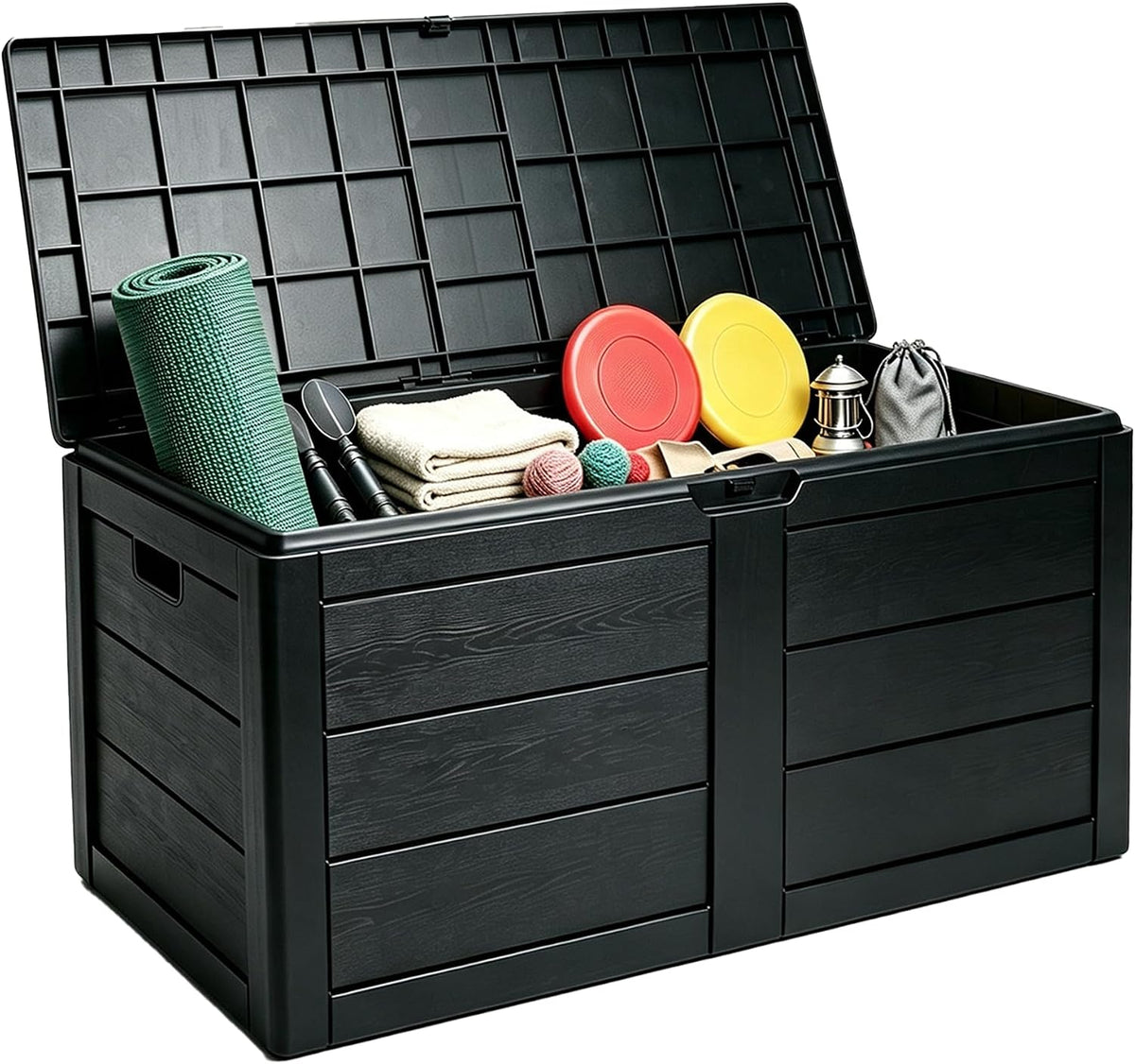 70 gallon deck box, outdoor storage box waterproof, main product view