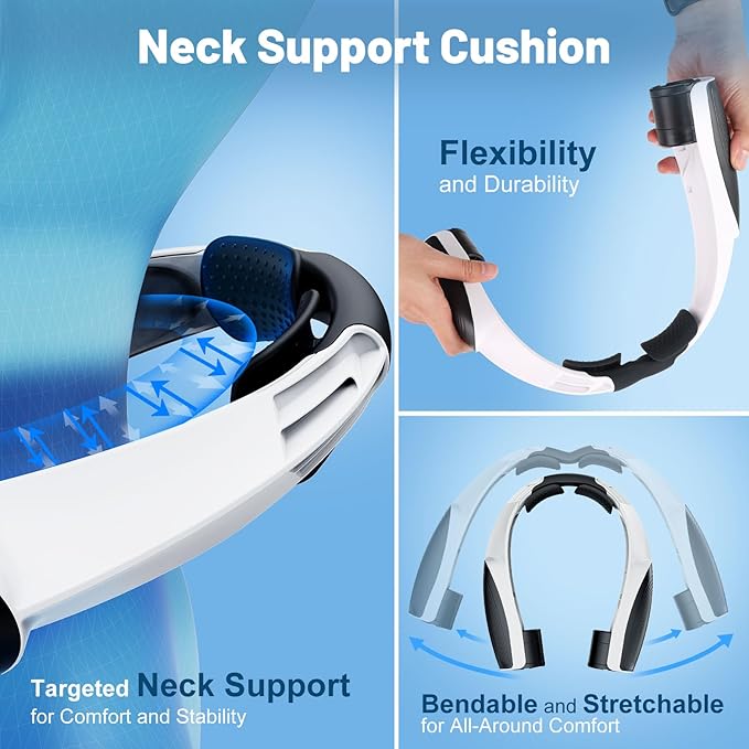 AI Portable Neck Fan with 6 Powerful Speeds, 8000mAh Battery Operated USB-C - Image 3