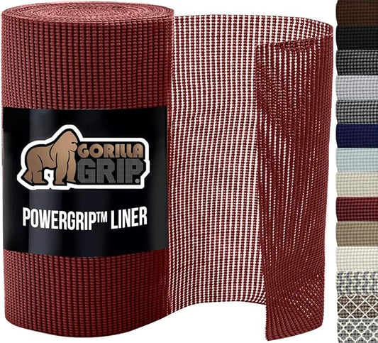 GORILLA GRIP powerGRIP Drawer Shelf and Cabinet Liner, Thick Strong Hold by GorillaGrip