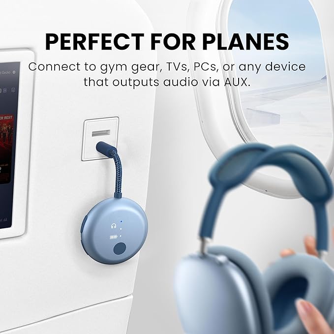 Avantree SoundJet R1 – 25Hr Airplane Bluetooth Adapter - Image 2