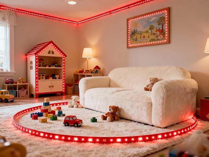 Red Led Lights Strip Valentines Galentines Day Decorations - Image 7