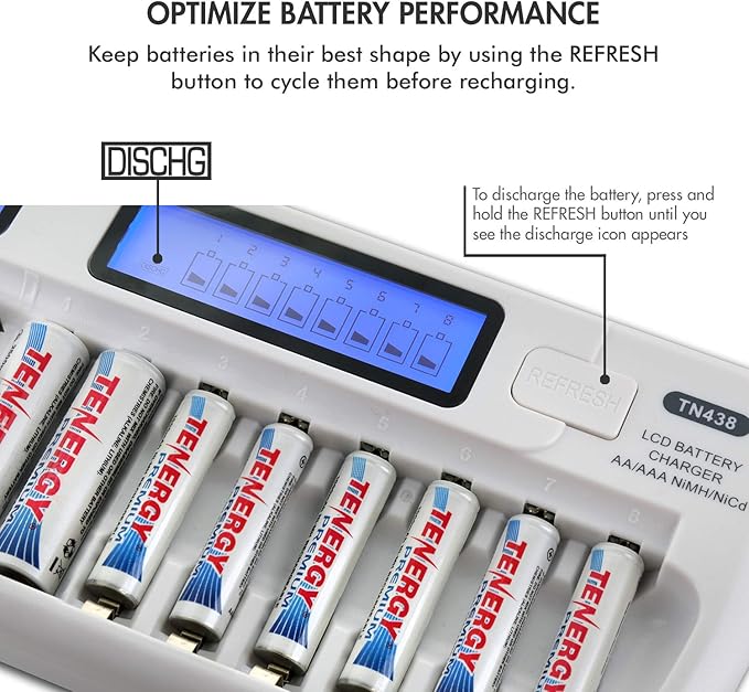 Tenergy TN438 16-Slot Smart Battery Charger - Image 7