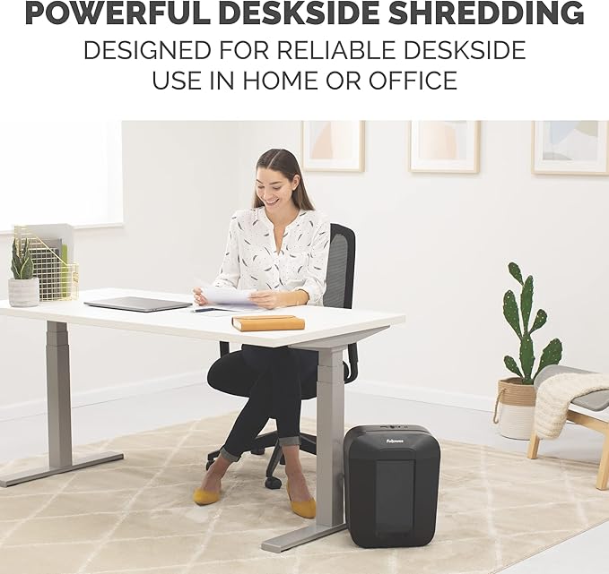 Fellowes LX41-DB 8-Sheet Micro-Cut Paper Shredder - Image 8