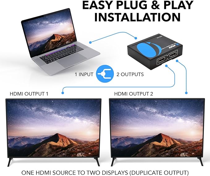 OREI HDMI Splitter 1 in 2 out - Image 3