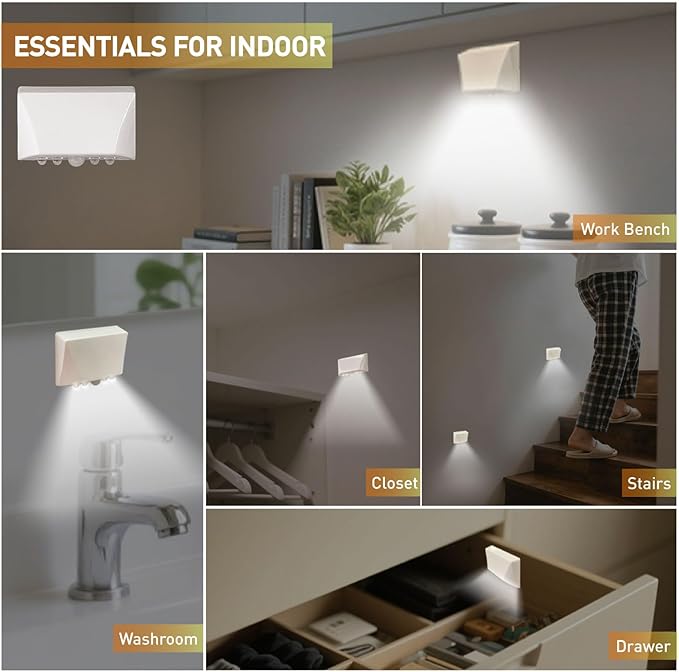 RADIXIUM White 2 Pack Motion Sensor Keyhole Light - Image 3