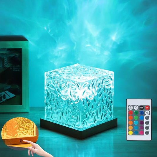 Aurora Ocean Wave Lights Projector, Cordless Rechargeable, 16 Colors Changing by Unknown