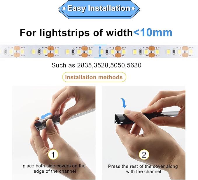 VST LED Channel, V Shape Led Diffuser Channel, LED Aluminum Channel - Image 3