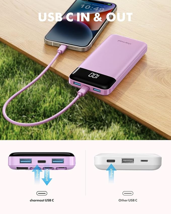 charmast Portable Charger with Built in Cables, Power Bank with Cords Wires - Image 8