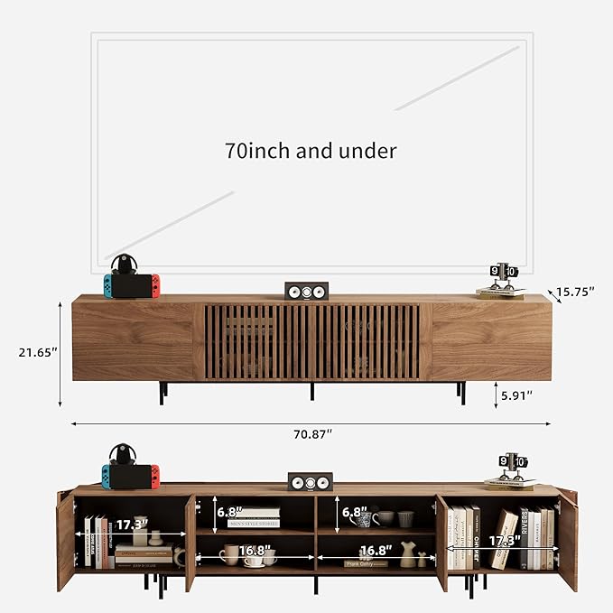 gaoyangjiaju Modern Walnut TV Console - Image 2