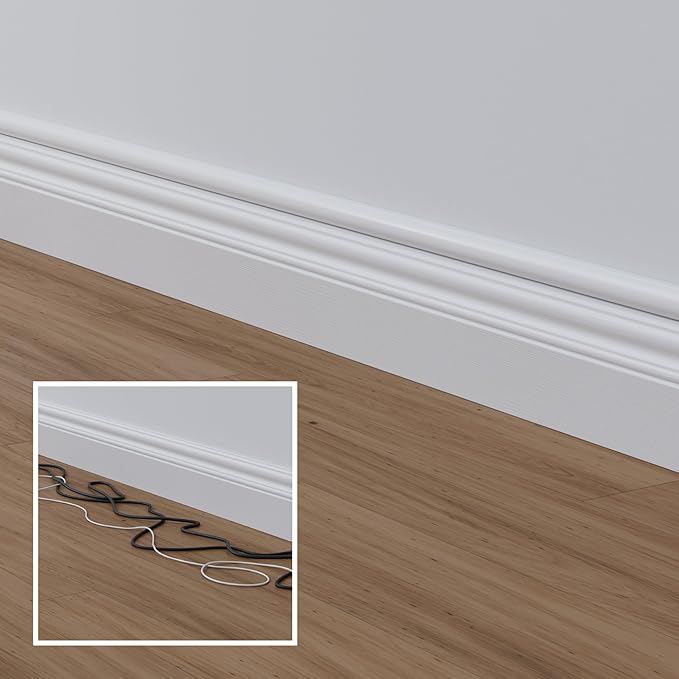 D-Line Half Round Cord Hider, Patented Cable Cover, Hide TV Wall Mount Wires - Image 4
