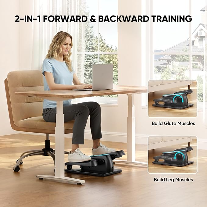 Dripex Under Desk Elliptical Machine, Electric Leg Exerciser While Sitting - Image 7