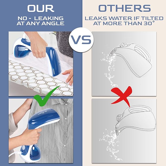 UNDERJAY Steamer for Clothes 1200W, Compact Handheld Garment Steamer for Home - Image 4